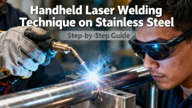 Handheld laser welding technique tutorial video thumbnail
