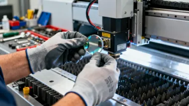 Laser cutting head lens replacement tutorial video thumbnail